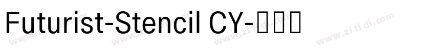 Futurist-Stencil CY字体转换